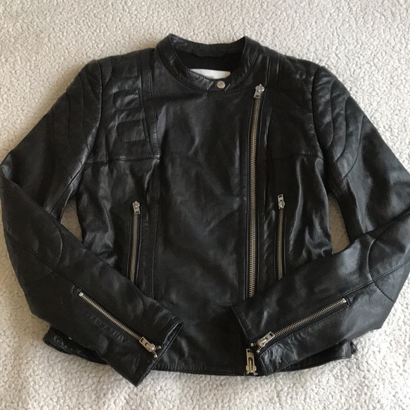 Closed Oakes leather moto jacket S - Picture 3 of 16